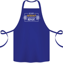 Eat Sleep Squat Repeat Gym Training Top Cotton Apron 100% Organic Royal Blue