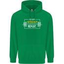 Eat Sleep Squat Repeat Gym Training Top Mens 80% Cotton Hoodie Irish Green