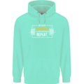 Eat Sleep Squat Repeat Gym Training Top Mens 80% Cotton Hoodie Peppermint