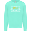 Eat Sleep Squat Repeat Gym Training Top Mens Sweatshirt Jumper Peppermint