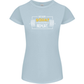 Eat Sleep Squat Repeat Gym Training Top Womens Petite Cut T-Shirt Light Blue