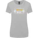 Eat Sleep Squat Repeat Gym Training Top Womens Wider Cut T-Shirt Sports Grey