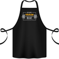 Eat Sleep Train Repeat Gym Training Top Cotton Apron 100% Organic Black
