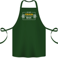 Eat Sleep Train Repeat Gym Training Top Cotton Apron 100% Organic Forest Green