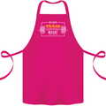Eat Sleep Train Repeat Gym Training Top Cotton Apron 100% Organic Pink