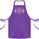 Eat Sleep Train Repeat Gym Training Top Cotton Apron 100% Organic Purple