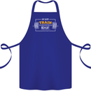 Eat Sleep Train Repeat Gym Training Top Cotton Apron 100% Organic Royal Blue