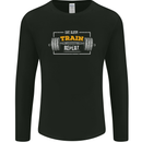 Eat Sleep Train Repeat Gym Training Top Mens Long Sleeve T-Shirt Black