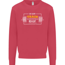 Eat Sleep Train Repeat Gym Training Top Mens Sweatshirt Jumper Heliconia