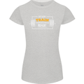 Eat Sleep Train Repeat Gym Training Top Womens Petite Cut T-Shirt Sports Grey