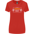 Eat Sleep Train Repeat Gym Training Top Womens Wider Cut T-Shirt Red