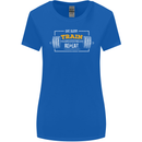 Eat Sleep Train Repeat Gym Training Top Womens Wider Cut T-Shirt Royal Blue