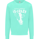 Eating Animals Is Crazy Vegetarian Vegan Mens Sweatshirt Jumper Peppermint