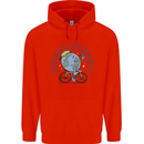 Ecological Environment Climate Change Cycling Childrens Kids Hoodie Bright Red