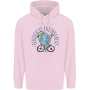 Ecological Environment Climate Change Cycling Childrens Kids Hoodie Light Pink
