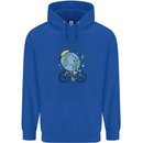 Ecological Environment Climate Change Cycling Childrens Kids Hoodie Royal Blue