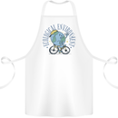 Ecological Environment Climate Change Cycling Cotton Apron 100% Organic White