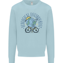 Ecological Environment Climate Change Cycling Kids Sweatshirt Jumper Light Blue