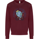 Ecological Environment Climate Change Cycling Kids Sweatshirt Jumper Maroon