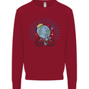 Ecological Environment Climate Change Cycling Kids Sweatshirt Jumper Red