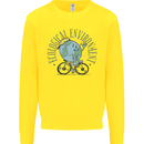 Ecological Environment Climate Change Cycling Kids Sweatshirt Jumper Yellow