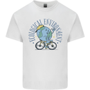 Ecological Environment Climate Change Cycling Kids T-Shirt Childrens White