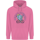 Ecological Environment Climate Change Cycling Mens 80% Cotton Hoodie Azelea