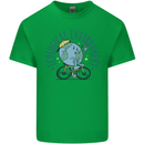 Ecological Environment Climate Change Cycling Mens Cotton T-Shirt Tee Top Irish Green