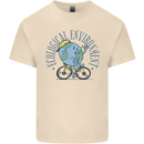 Ecological Environment Climate Change Cycling Mens Cotton T-Shirt Tee Top Natural