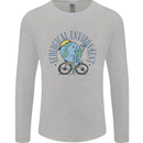 Ecological Environment Climate Change Cycling Mens Long Sleeve T-Shirt Sports Grey