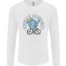 Ecological Environment Climate Change Cycling Mens Long Sleeve T-Shirt White