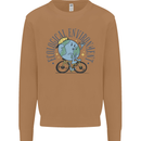 Ecological Environment Climate Change Cycling Mens Sweatshirt Jumper Caramel Latte