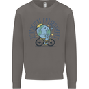 Ecological Environment Climate Change Cycling Mens Sweatshirt Jumper Charcoal