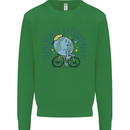Ecological Environment Climate Change Cycling Mens Sweatshirt Jumper Irish Green