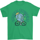 Ecological Environment Climate Change Cycling Mens T-Shirt 100% Cotton Irish Green