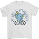 Ecological Environment Climate Change Cycling Mens T-Shirt 100% Cotton White