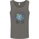 Ecological Environment Climate Change Cycling Mens Vest Tank Top Charcoal