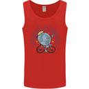 Ecological Environment Climate Change Cycling Mens Vest Tank Top Red
