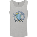 Ecological Environment Climate Change Cycling Mens Vest Tank Top Sports Grey
