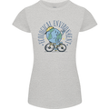 Ecological Environment Climate Change Cycling Womens Petite Cut T-Shirt Sports Grey