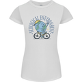 Ecological Environment Climate Change Cycling Womens Petite Cut T-Shirt White