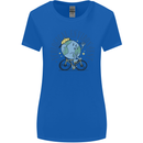 Ecological Environment Climate Change Cycling Womens Wider Cut T-Shirt Royal Blue