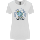 Ecological Environment Climate Change Cycling Womens Wider Cut T-Shirt White