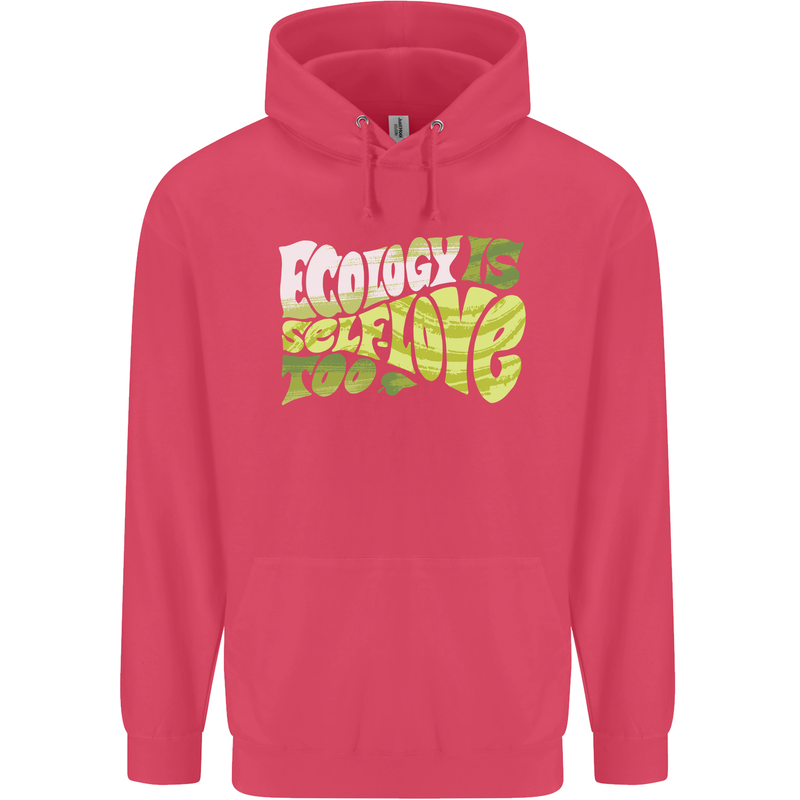 Ecology is Self-Love Climate Change Childrens Kids Hoodie Heliconia
