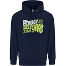 Ecology is Self-Love Climate Change Childrens Kids Hoodie Navy Blue