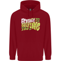 Ecology is Self-Love Climate Change Childrens Kids Hoodie Red