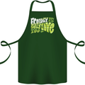 Ecology is Self-Love Climate Change Cotton Apron 100% Organic Forest Green