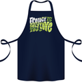 Ecology is Self-Love Climate Change Cotton Apron 100% Organic Navy Blue