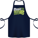 Ecology is Self-Love Climate Change Cotton Apron 100% Organic Navy Blue