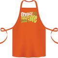 Ecology is Self-Love Climate Change Cotton Apron 100% Organic Orange